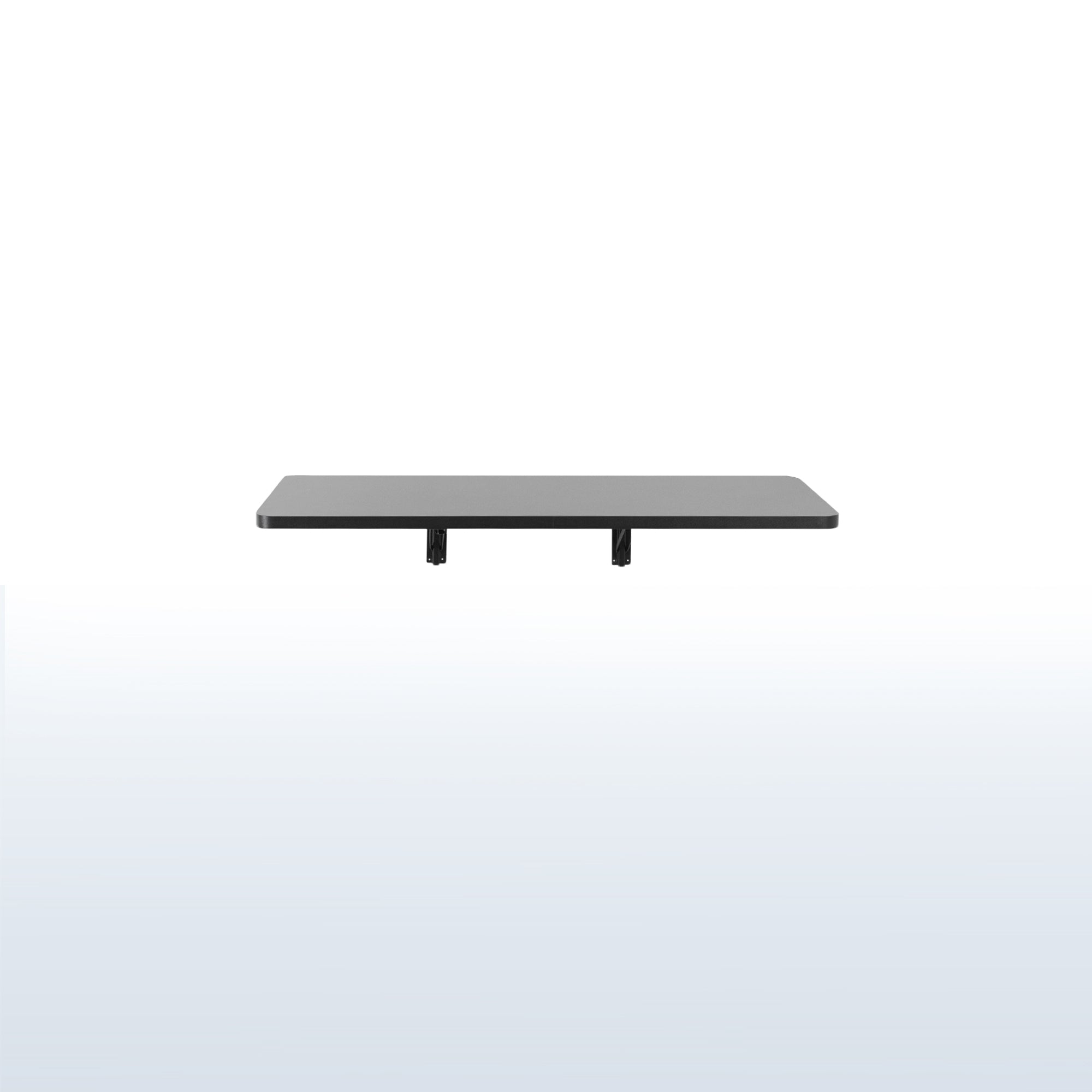 Heavy duty black folding workbench wall mount.