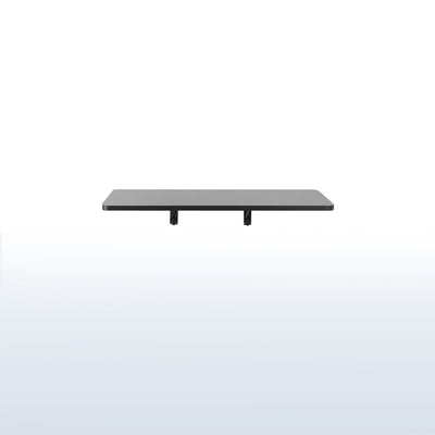 Heavy duty black folding workbench wall mount.