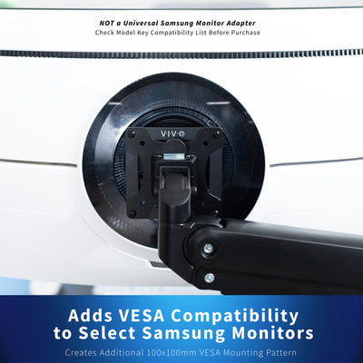 VESA Adapter Designed for Compatible Samsung Neo G9 and Odyssey G9 (models LS49AG952NNXZA, LC49G95TSSNXZA, LC49G97TSSNXDC, LS57CG952NNXZA), allowing your non VESA compatible monitor to be mounted to a stand of your choice