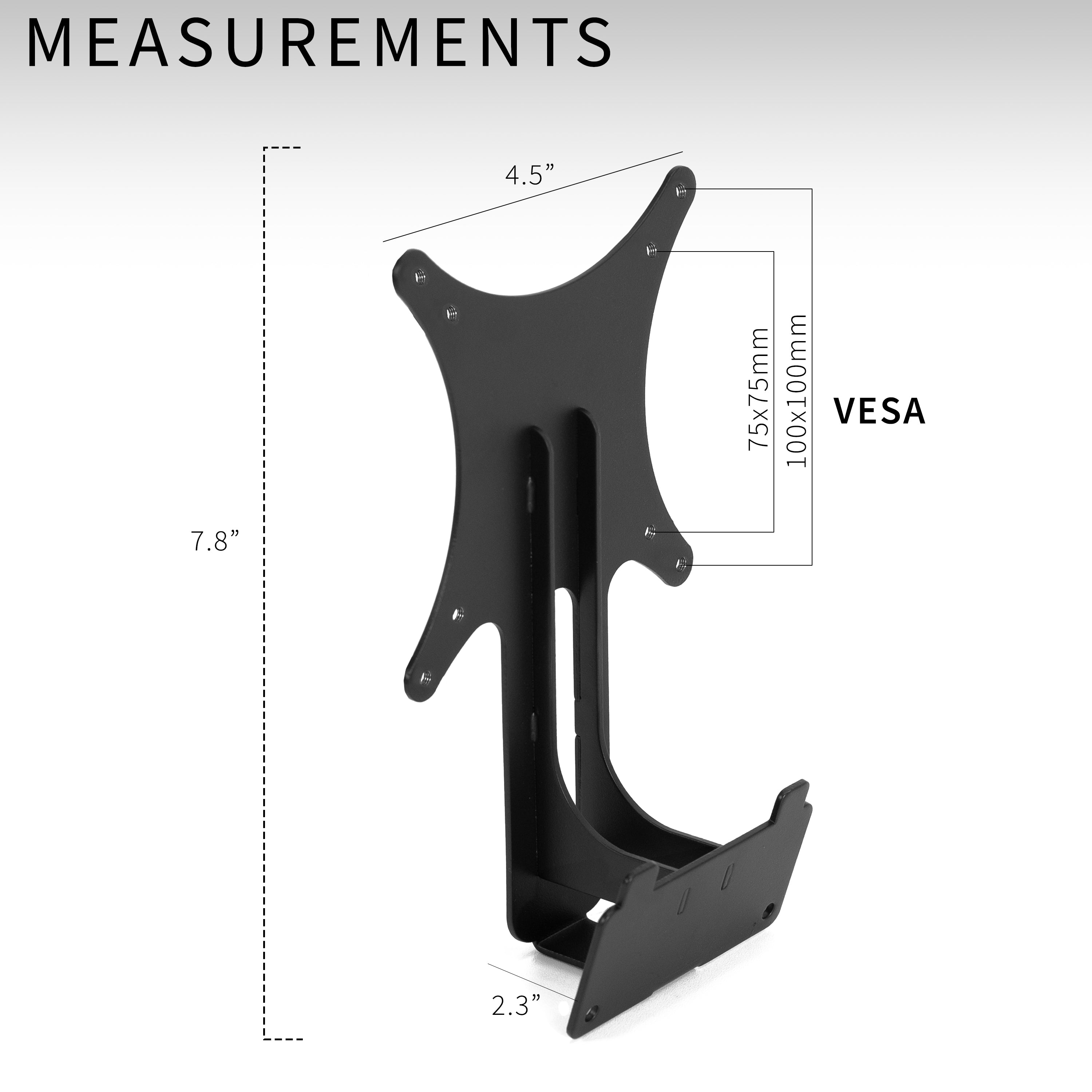 VESA Adapter Designed for the Compatible Samsung UR591C Series allows your non VESA compatible monitor to be mounted to a stand of your choice.