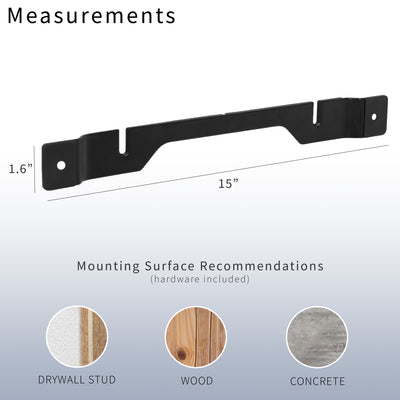 Sturdy steel wall mount bracket attachment for Sonos Ray Soundbar with mounting options.