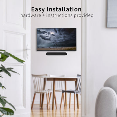 Sturdy steel wall mount bracket attachment for Sonos Ray Soundbar with easy installation and hardware included.