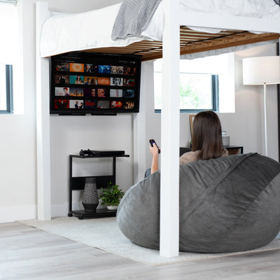 Height Adjustable Loft Bed TV Mount