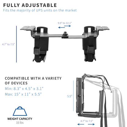 Under desk PC mount from VIVO.