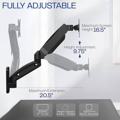 Fully adjustable design make viewing easy.