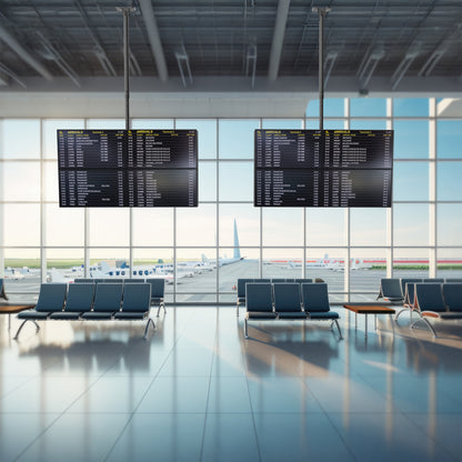 Back-to-Back Dual TV Ceiling Mount with 5.5ft Pole