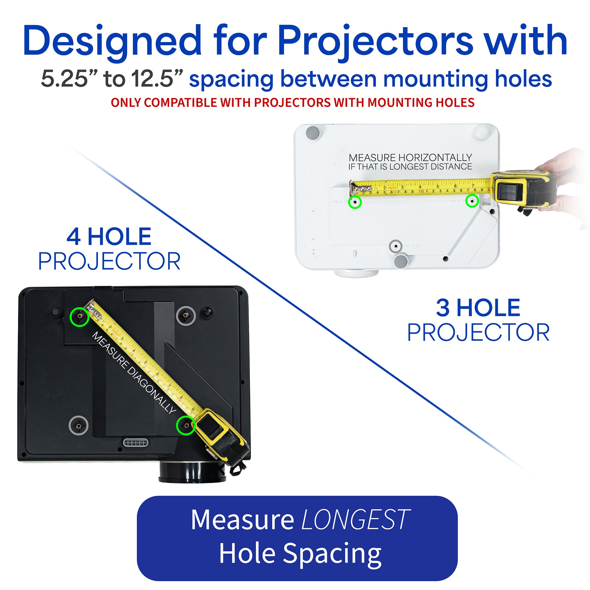 Check mounting hole spacing for compatibility!