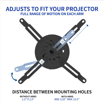 Adjustable Ceiling Mount for Regular and Mini Projectors