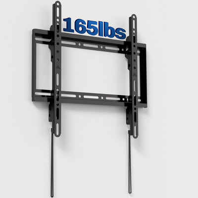 TV wall mount with a capacity label on a white background.