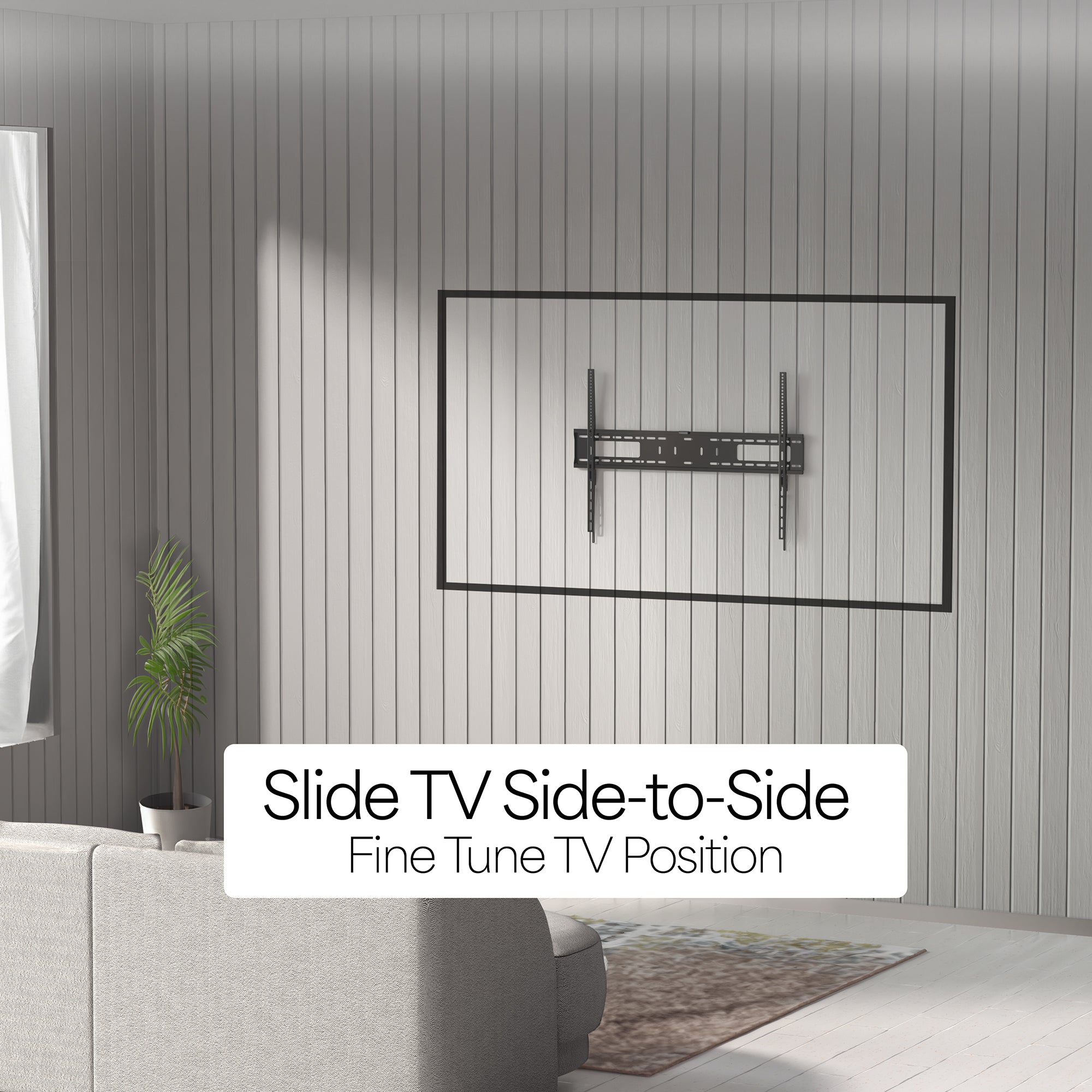 Sturdy adjustable extra large TV wall mount.