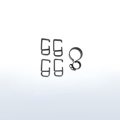 4" Cable Clip Kit for Monitor Stand with allen wrench storage