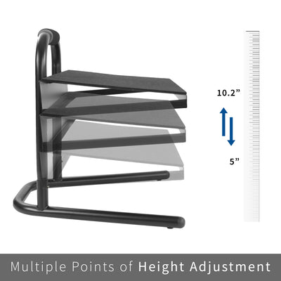 The height adjustments of your footrest can be adjusted to meet your comfort level.