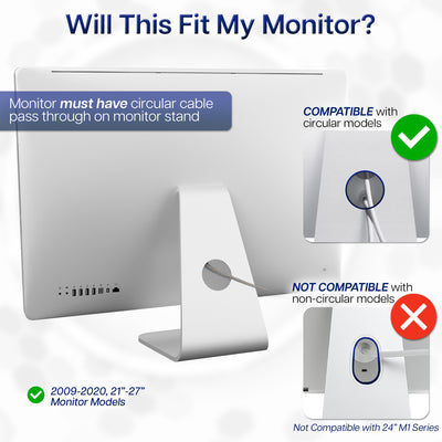 Metal Mac VESA plate adapter.