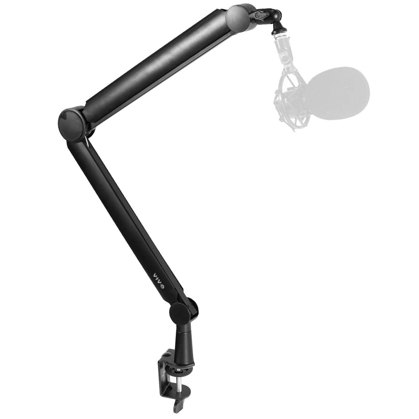 C-clamp microphone desk mount.