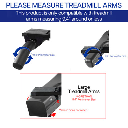 Sturdy height adjustable laptop desk riser platform for a treadmill. 