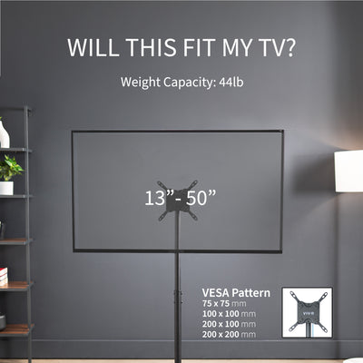 Height adjustable TV stand compatibility.