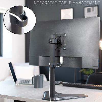 Integrated cable management for a clean workspace