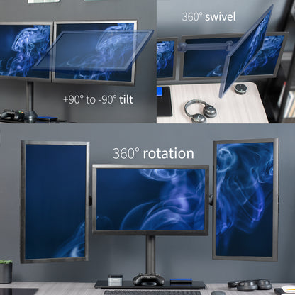 Triple 13” to 24" Monitor Desk Stand