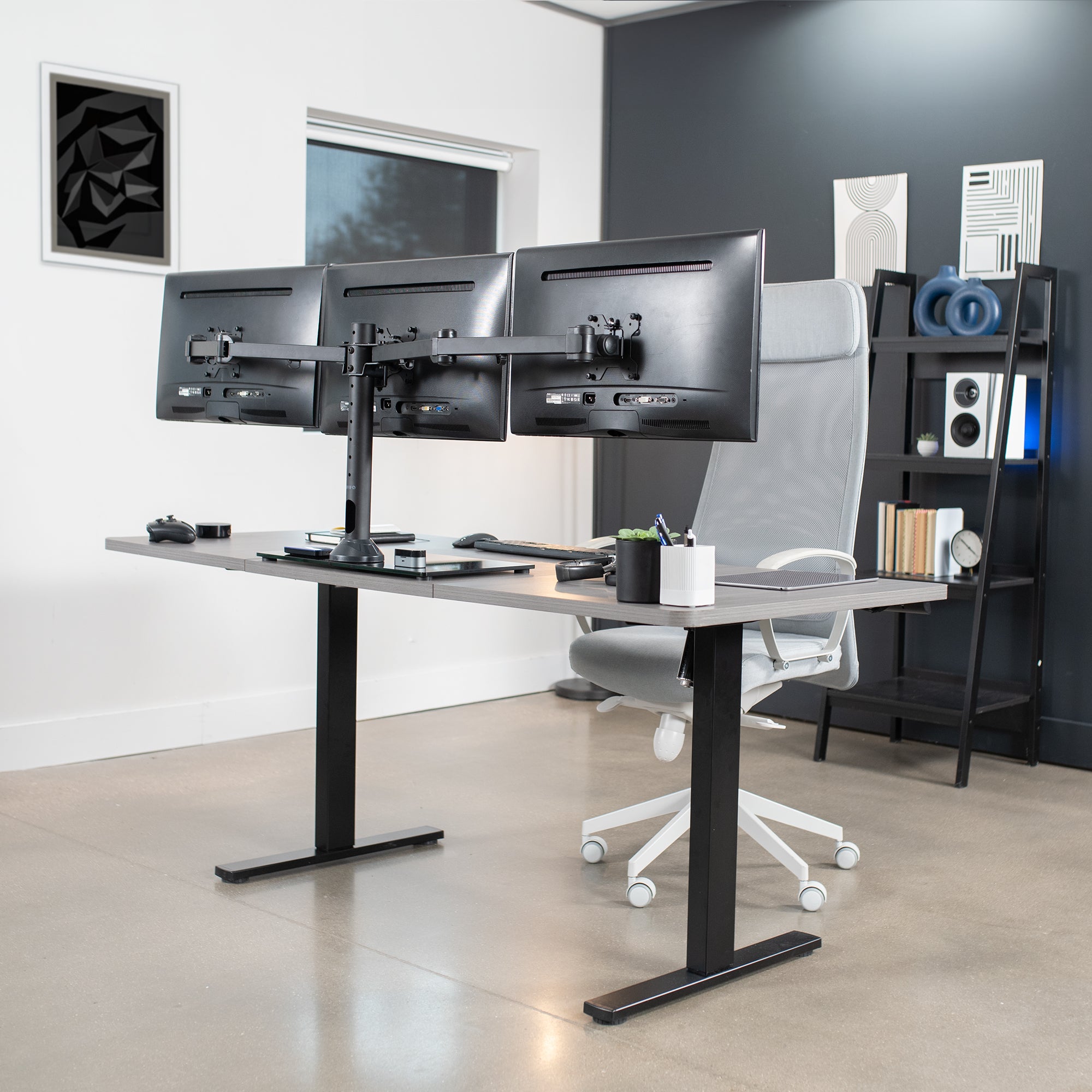 Triple 13” to 24" Monitor Desk Stand