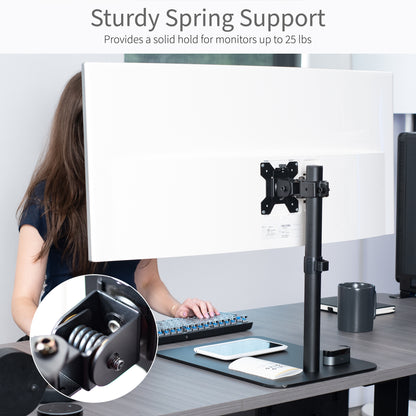 High capacity heavy-duty monitor stand for ultrawide screens.