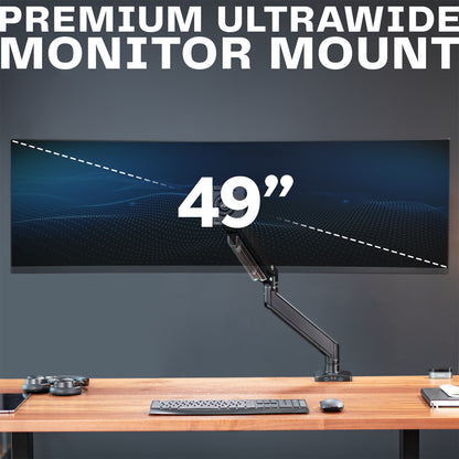 VIVO Premium Aluminum Heavy Duty Monitor Arm with 3.0 USB Ports