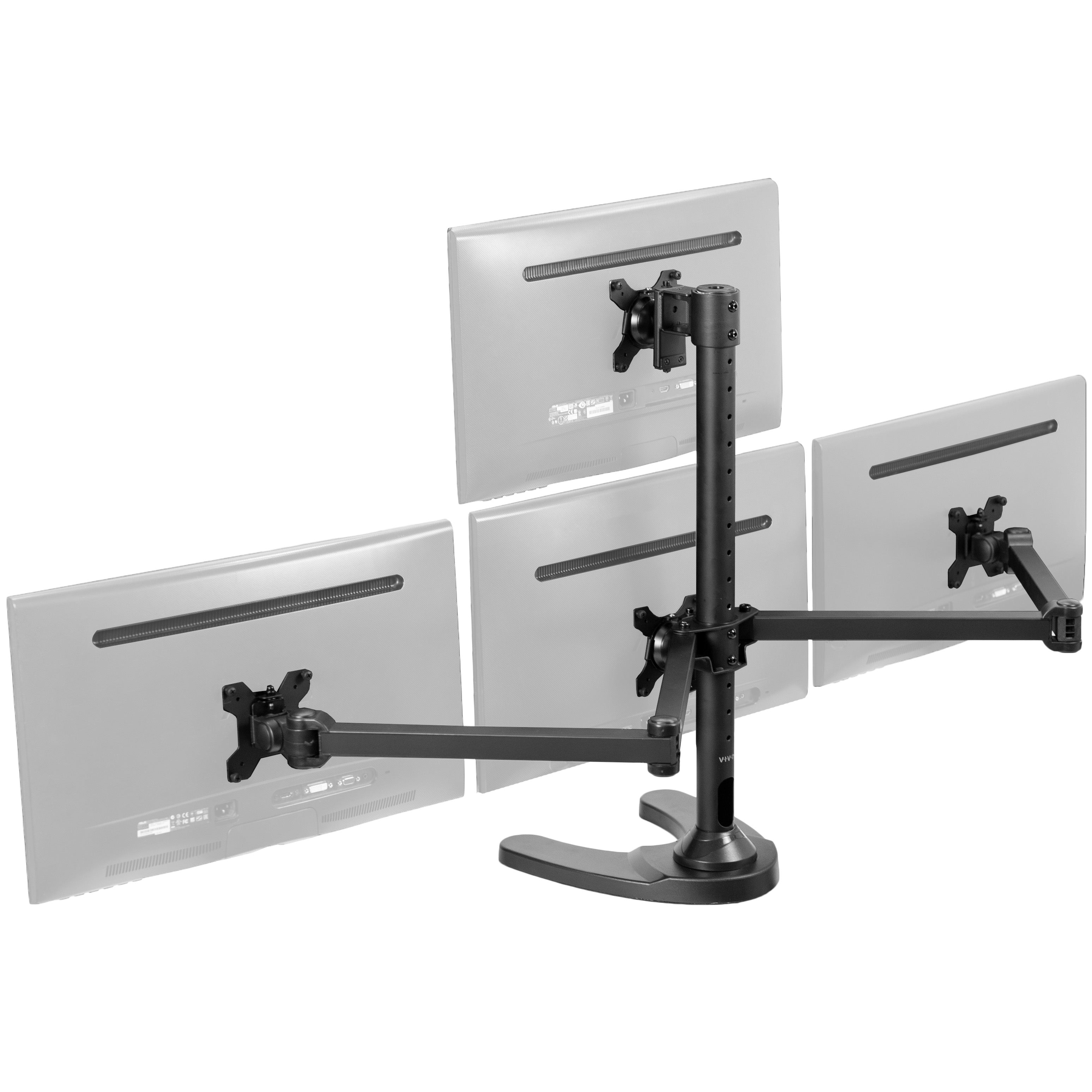 Quad Monitor Desk Stand