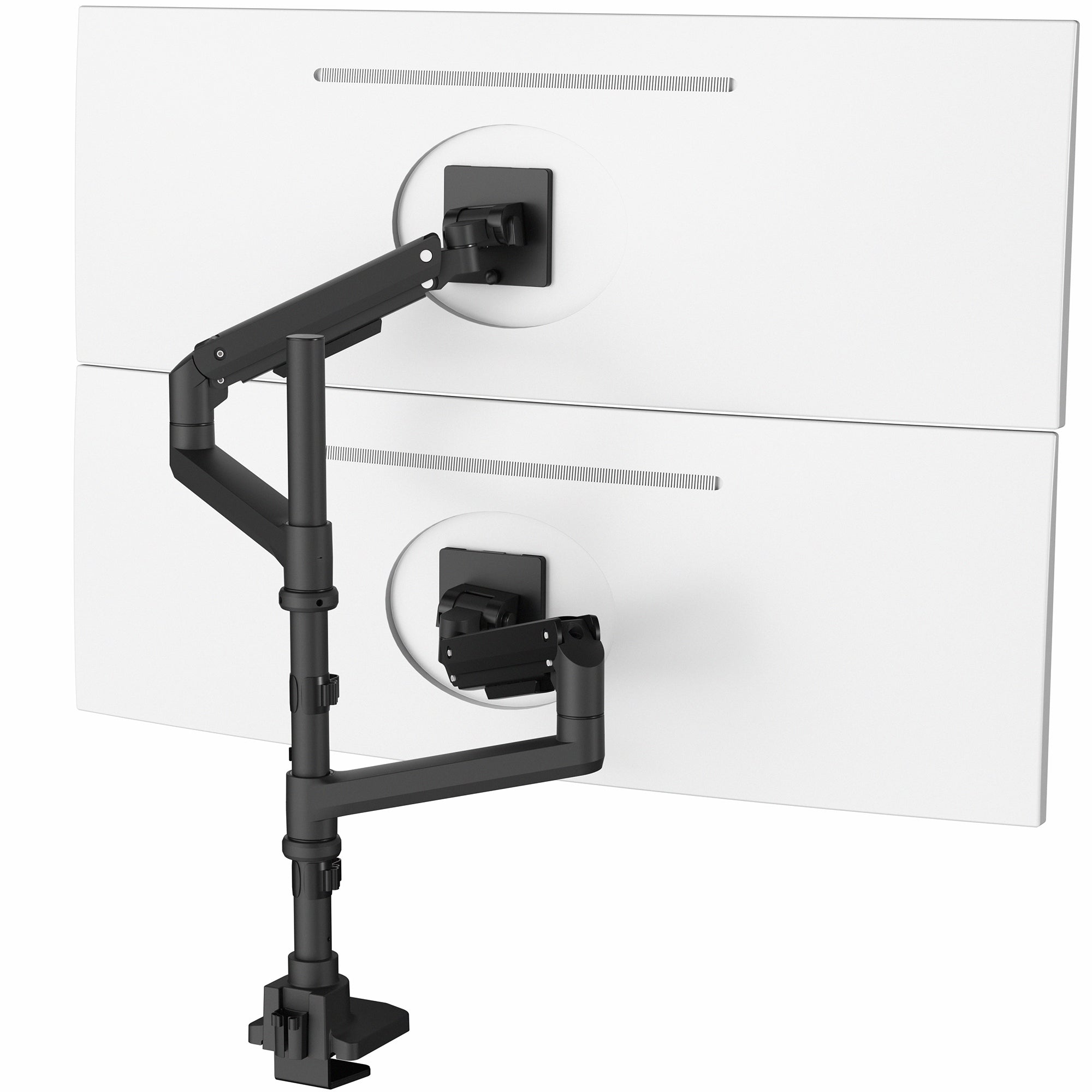 Pneumatic Arm Dual Ultrawide Monitor Extra Tall Desk Mount