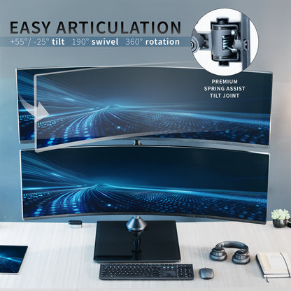 Dual Ultrawide Monitor Desk Stand - Up to 49" Screens