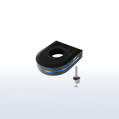 Vibrant RGB motion lighting for desktops and monitor mounts.