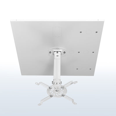 Universal White 2x2 ft Drop Ceiling Height Adjustable Projector Mount