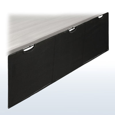 Cable Management Desk Organizer helps reduce workspace clutter by routing and concealing cables and power strips.