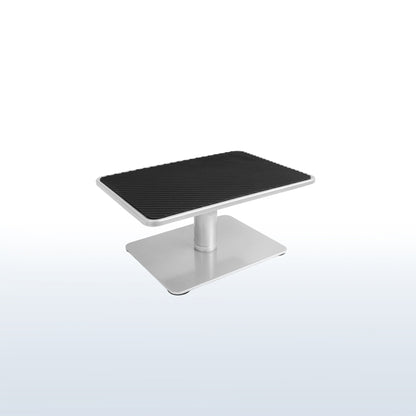 Clamp on desk mount laptop riser.