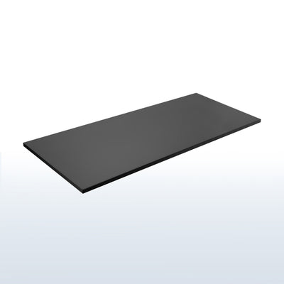 55 x 24 inch Universal Solid One-Piece Square Corner Table Top for Standard and Sit to Stand Height Adjustable Home and Office Desk Frames