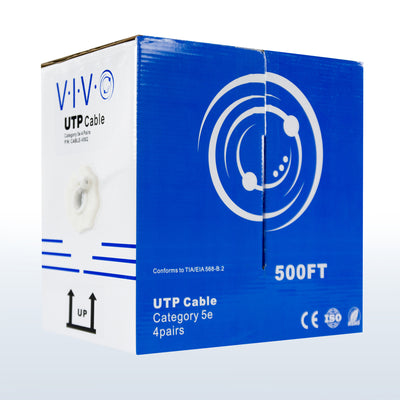 Grey 500ft Cat5e Ethernet Cable