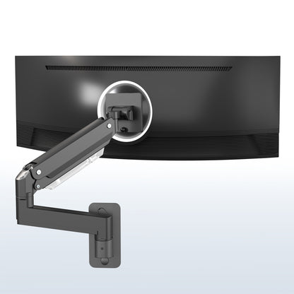 Pneumatic Arm Single Ultrawide Monitor Wall Mount