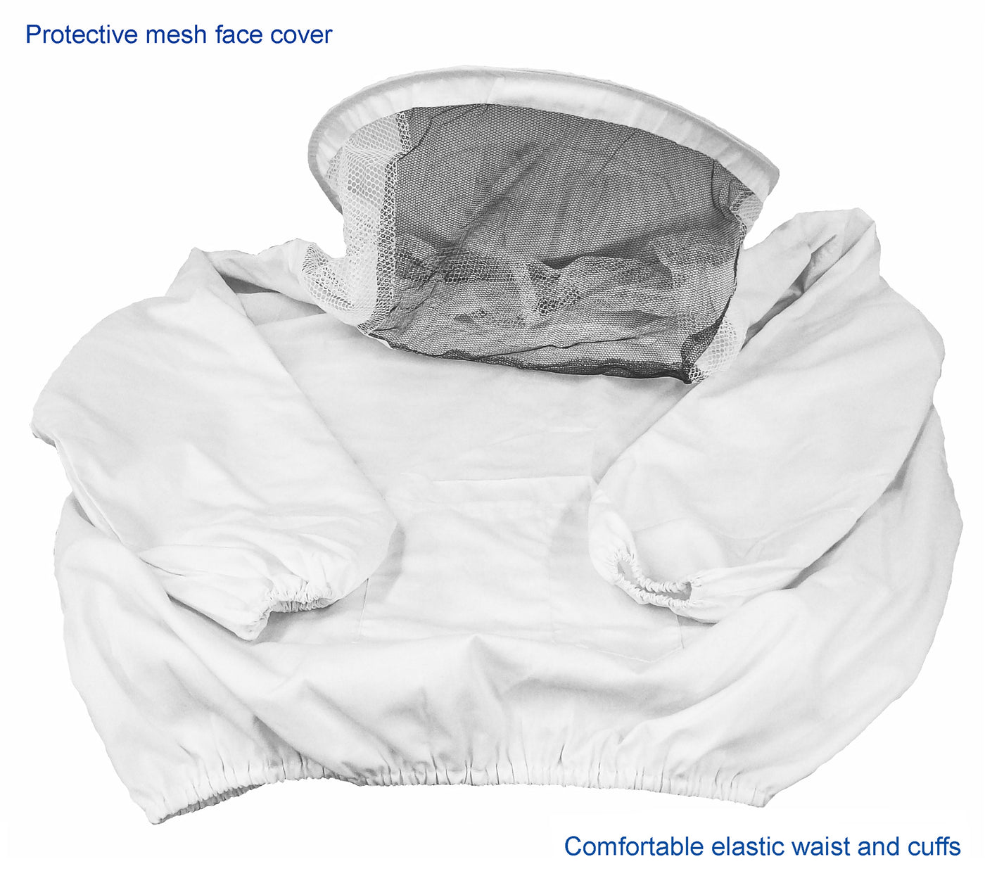 Extra Large Beekeeping Jacket with Protective Mesh Face Cover