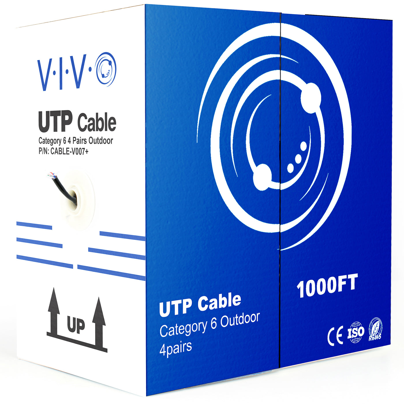 1000ft Cat 6 4 Pairs UTP Cable
