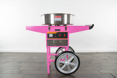 Pink Large Electric Commercial Cotton Candy Machine and Cart
