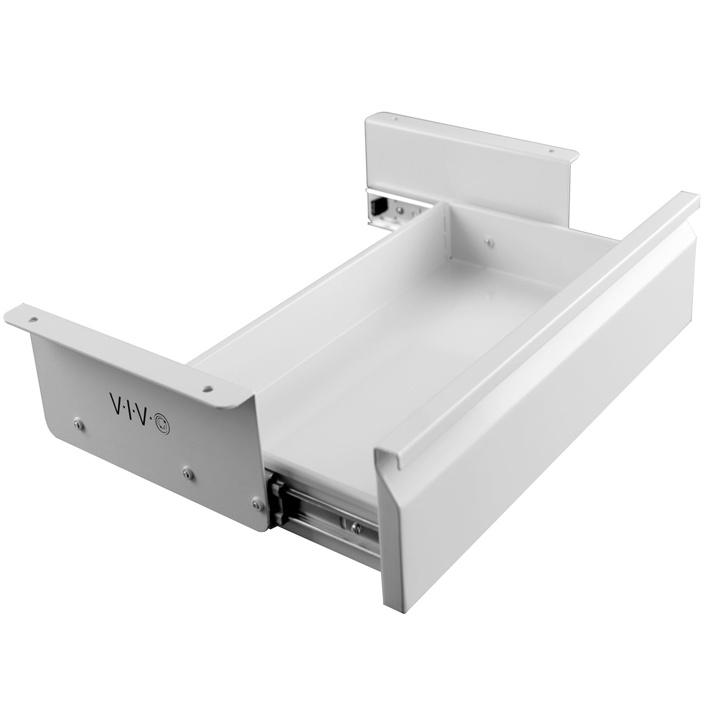 Durable versatile pullout under desk organizer drawer for extra storage with quiet sliding mechanism.