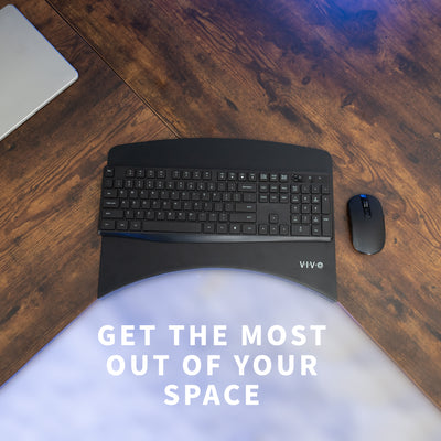 Maximize office space with a corner desk connector from VIVO.