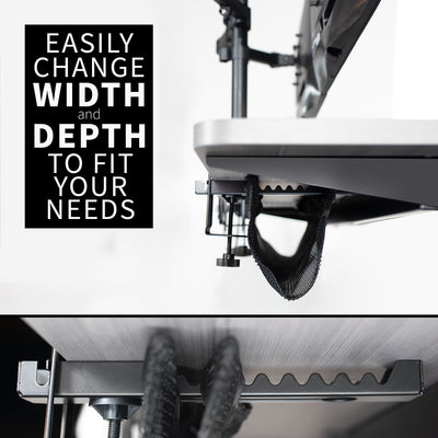 Adjustable width and depth to best fit your office space.