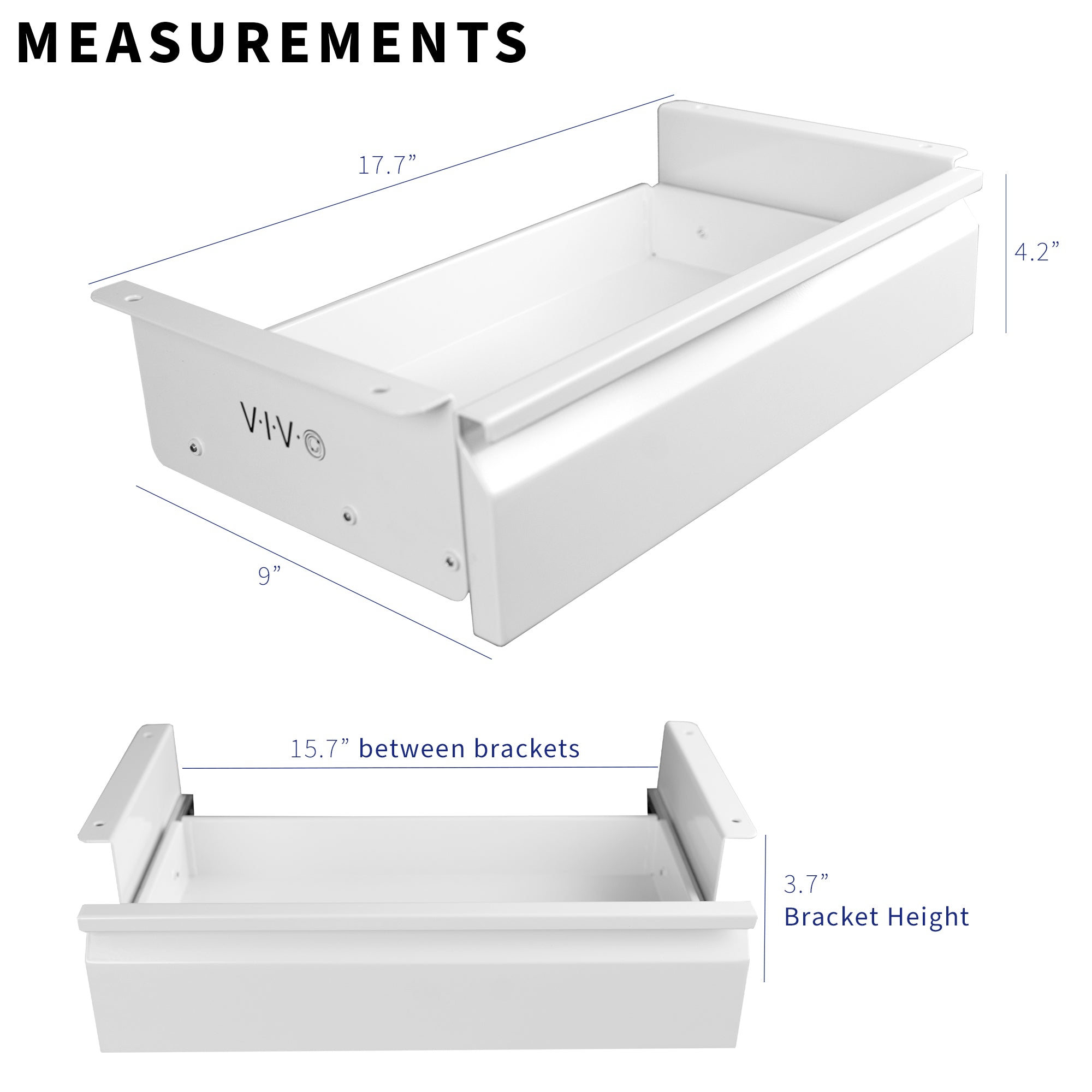 Desk Accessory Kit which includes a sturdy steel drawer for extra storage space, M8 caster wheels (x4) for smooth mobility, and cable management ties for organization.