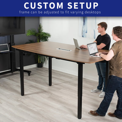 Custom setup options allow for a variety of desktops and setups.