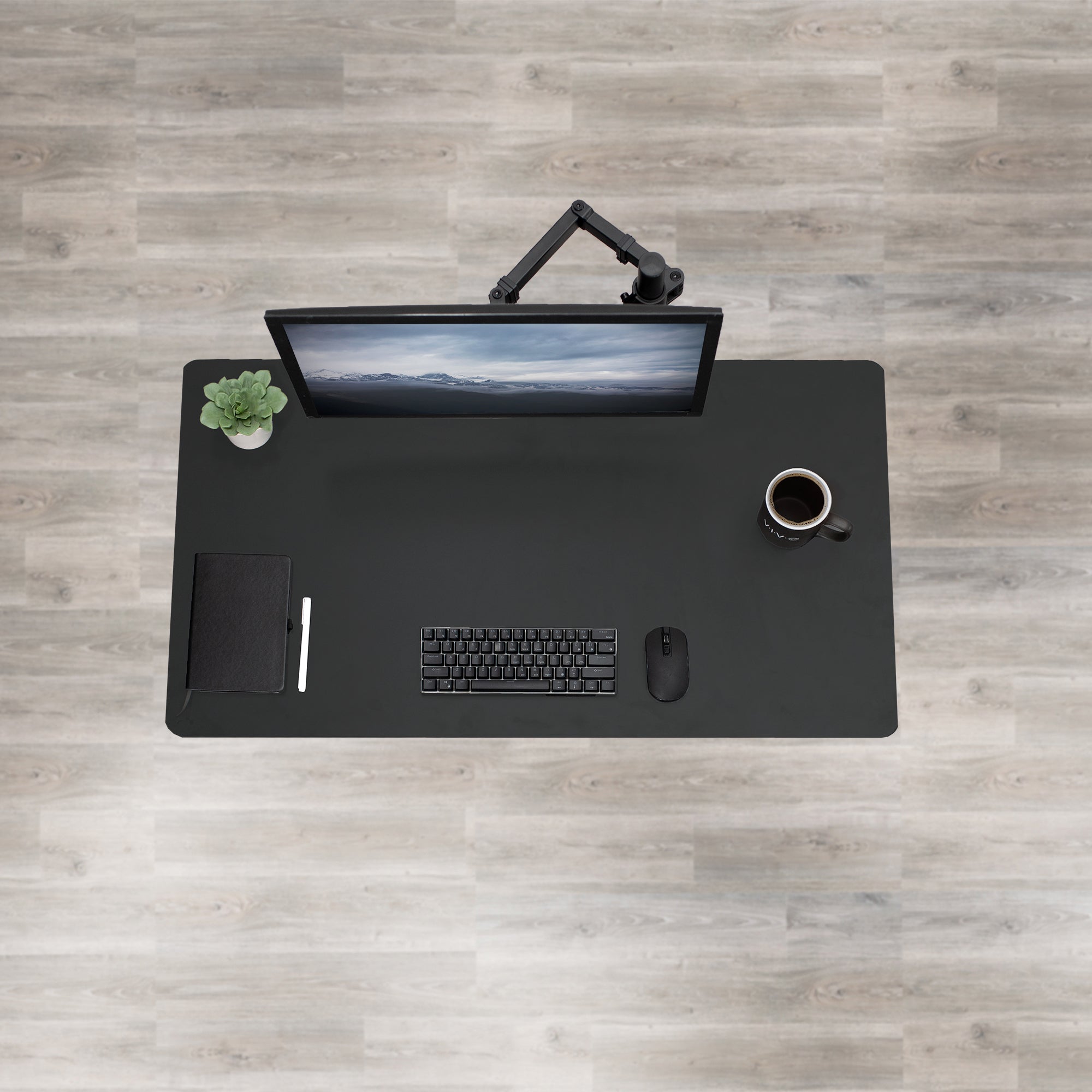 Spacious, clean, and modern desk from VIVO.