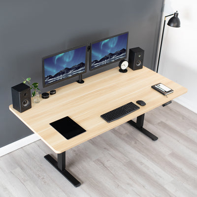 Compatible with both manual and electric frames measuring 51” to 70” in length, this extra-wide table top gives you options!