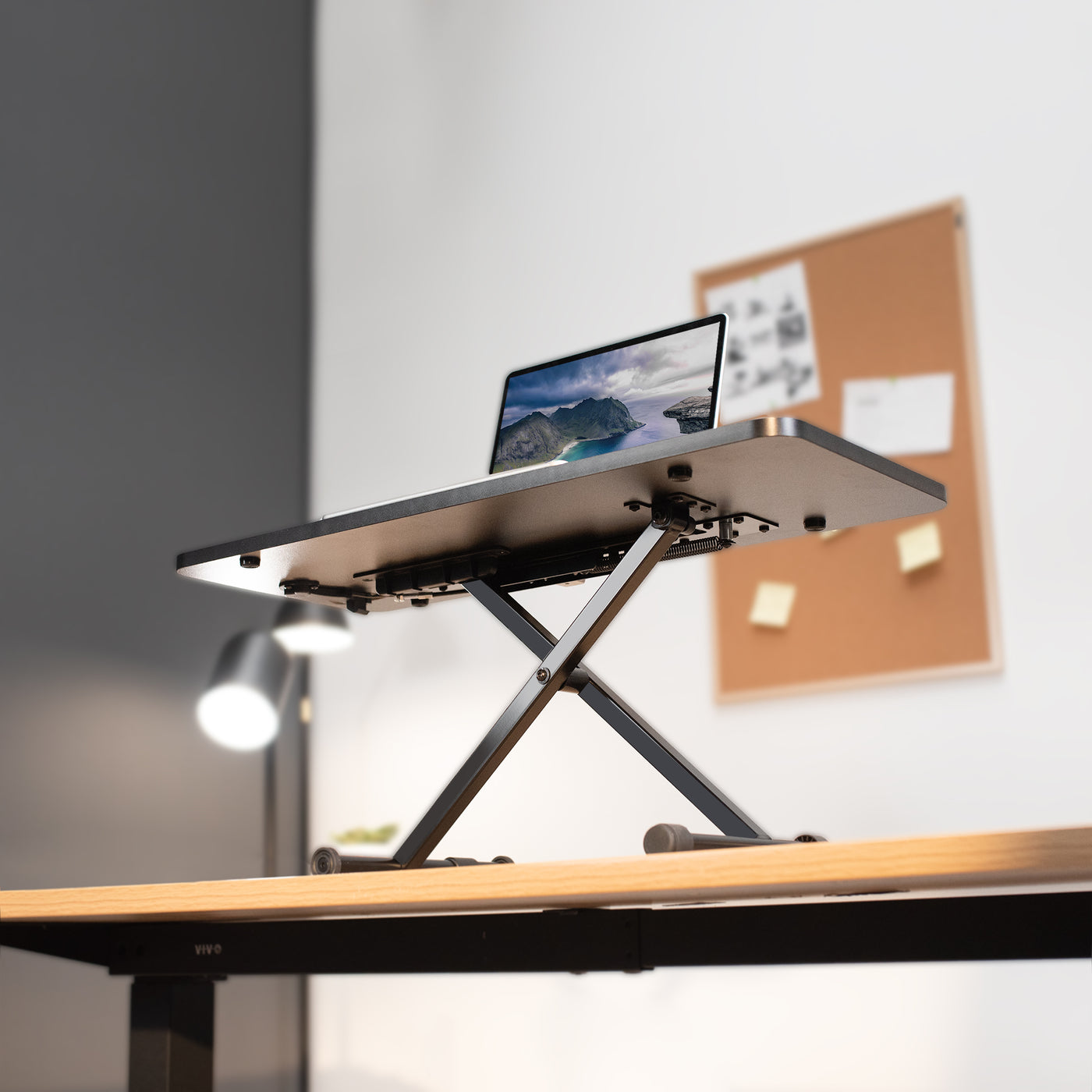 The sturdy X-frame design will securely support your office equipment.