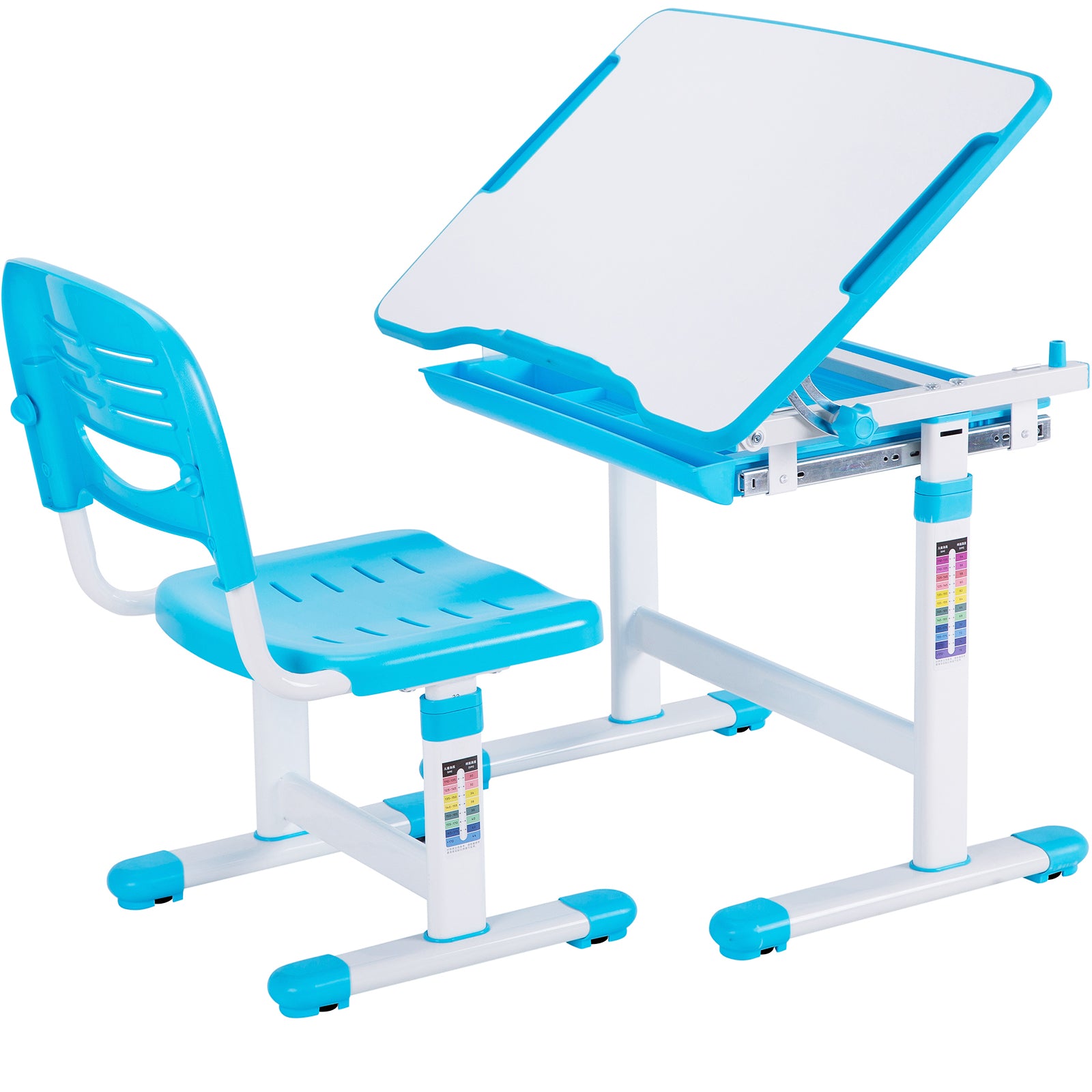 Kids' Height Adjustable Desk and Chair