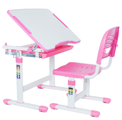 Kids' Height Adjustable Desk and Chair