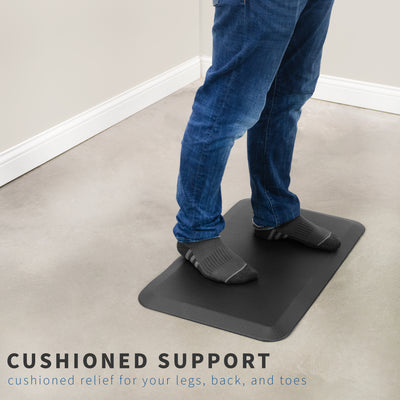 Cushioned support that makes standing longer easier.