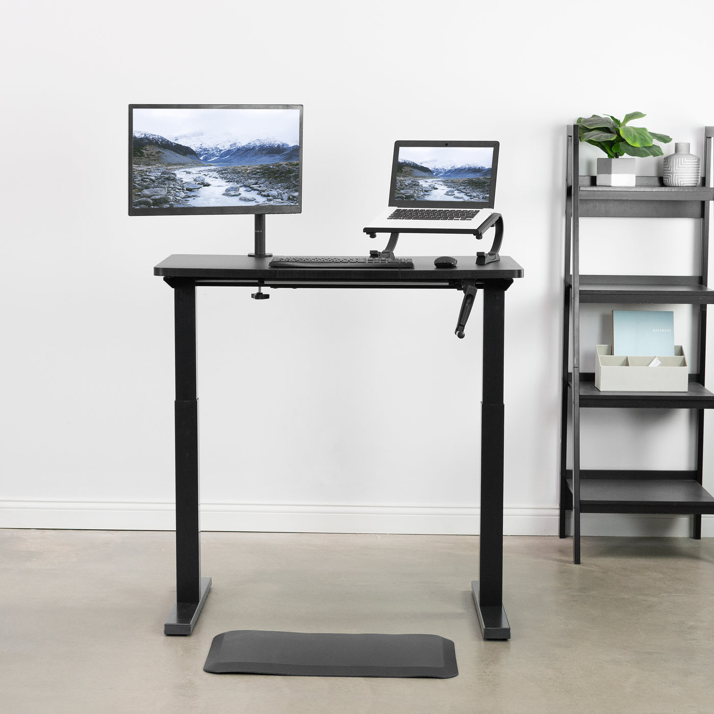 Foam standing mat to enhance the longevity of working while standing.